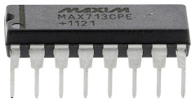 Układ regulatora ładowania akumulatora IC MAX713CPE+ 16-pinowy PDIP 4.5 V 5.5 V Nikiel-kadm, Wodor niklowo-metalowy