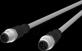 142MJA11050 Sensor cables, M12, 5-pin, plug > plug, 5 m