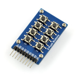 Klawiatura - matryca 2x4 tact switch - Waveshare 3678