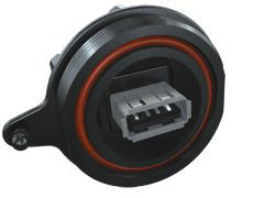 Złącze USB B to A Montaż na panelu Żeński 2.0 ,1-portowe