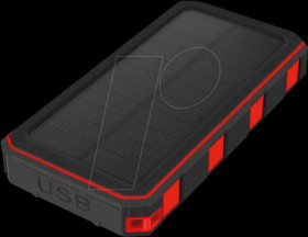 256820 Solar USB Powerbank XORA 20.000 mAh