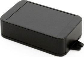 ABS enclosure, (L x W x H) 105 x 65 x 30 mm, black (RAL 9005), IP54, RL6165-FBK