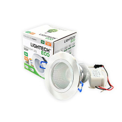 Oprawa LED downlight DEEP 5W 400lm 4000K srebrna 233214 Lightech
