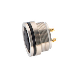 Przemysłowe złącza okrągłe 2-pinowe M16, panelowe Gniazdo RS PRO