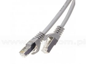 Patchcord S/FTP kat.6A, 3,0m, szary, LSOH/LSZH