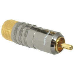 PROLINK Premium TRC-017 Wtyk RCA Cinch na kabel do 6,3mm pozłacany biały