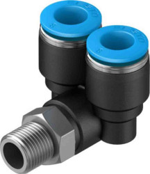 Złączka pneumatyczna Wciskane 8 mm Wciskane 8 mm Festo Adapter gwintowany rozgałęźny