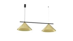 Lampa Wisząca Capital Czarno-Złoty 2Xgx53 Mlp0941 Milagro
