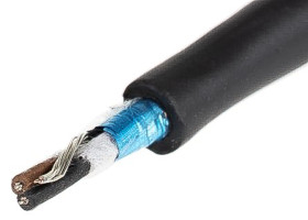 Control Cable liczba żył 2 0.23 mm² Ekranowany Alpha Wire średnica zew 4.06mm Czarny