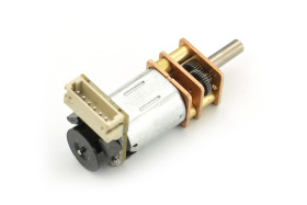 Micro Metal Geared motor w/Encoder - 6V 310RPM 50:1