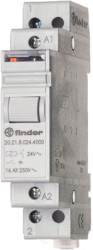 Current-surge relay, 1 Form A (N/O), 24 VAC, 16 A, 250 V, 400 W, 20.21.8.024.4000