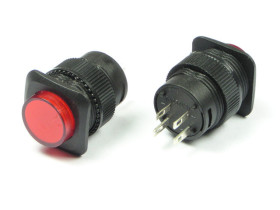 Przełącznik tablicowy PBS-13BR 250V AC podświetlany OFF-(ON)