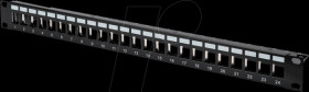 DN-91411 19" Patchpanel for 24x Keystone module, black