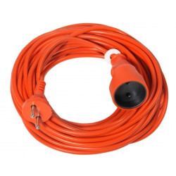 Przedłużacz ogrodowy 1-gniazdo b/u 10A 25m /OMY 2x1,5/ pomarańczowy PS-160