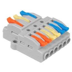 Szybkozłącze kostka elektryczna rozgałęźnik zasilania z 3 na 6