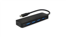 Value Hub Usb 3.2 Gen 1, 4-Portowy, Kabel Połączeniowy Typu C