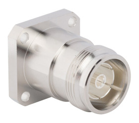 Złącze koncentryczne Montaż na panelu Żeński 50Ω typ złącza Złącze 4.3-10 0 to 6GHz Połączenie zagniatane