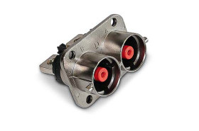 Wzmocnione złącze zasilania 2-pinowe Amphenol Industrial 300A 1.0 kV Żeńskie do męskiego