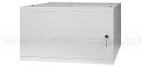 Szafa rack 6U, wisząca, 19", 450mm gł., drzwi metalowe, do montażu