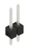 Pin header, 2 pole, pitch 2.54 mm, straight, black, 10048134