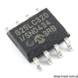 25LC320-I-SN Serial SPI Bus EEPROM 32kBit SMD-SO8 MICROCHIP