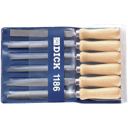 Dick 11861020 Bit Set 6-Piece 100mm Cut Length Wooden Handles
