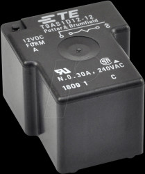 1-1393210-8 POWER RELAY, 24 V DC, 30 A.