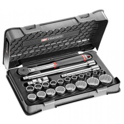 Zestaw nasadek rozmiar napędu 1/2 cala elementy: +23 Facom typ napędu Kwadratowy gniazdo 8 , 9 , 10 , 11 , 12 , 13 , 14