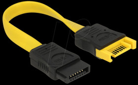 83948 Extension SATA 6 Gb/s ma. &gt; SATA fema. 10 cm yellow