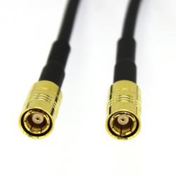 Kabel koncentryczny złącze A SMB złacze B SMB długość 500mm typ kabla RG174 Z zakończeniem