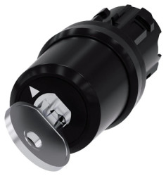 Przełącznik z kluczem 22mm tworzywo 2 poz O-I Siemens nr SSG10 klucz w poz O SIRIUS ACT 3SU1000-5BF01-0AA0