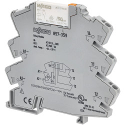 WAGO 857-359 24-230V AC/DC 6A SPDT-CO DIN Rail Mountable Relay Module