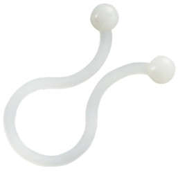 Cable twist clip, max. bundle Ø 26.7 mm, PA, transparent, (W x H) 2 x 55.1 mm, BYB-5-12H0157