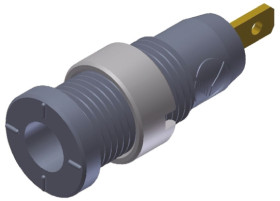 Gniazdo bananowe Żeński Wypustka typ Gniazdo bananowe Szary 10A Hirschmann Test & Measurement rozmiar 2mm