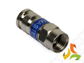 Złączka, złącze kompresyjne wodoszczelne F 6 MASTER na przewód RG-6, DIPOL