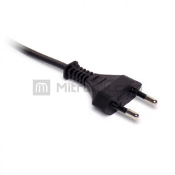 KABEL ZALEWANY 2x0,75 CZARNY 3m