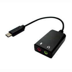VALUE Adapter USB typu C - 2x 3,5 mm audio, męski/żeński, 0,13 m