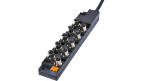 Rozdzielacz, 26X168x30mm, 10-30V Dc, 10X M8 3Pin, Vk001033