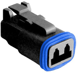 Plug, unequipped, 2 pole, straight, black, PX0100S02BK