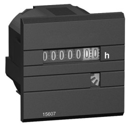 Licznik czasu pracy 12/36V DC 7(2) znaków analogowy pulpitowy 48x48mm CH 15609