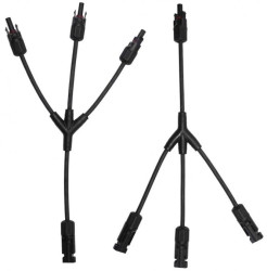 Rozgałęźnik złącza fotowoltaicznego MC4 - potrójny równoległy + - MC4-RR-ZK-3