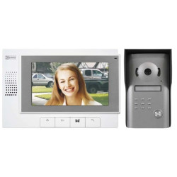 Zestaw wideodomofonowy LCD 7cali + kamera biały RL-03M H1011