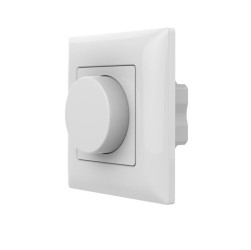 Panel obrotowy ściemniacz 0/1-10V 230VAC biały z ramką