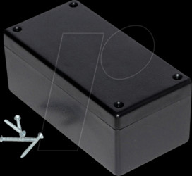1594DSBK Universal housing, series 1594, 66 x 131 x 43 mm, black