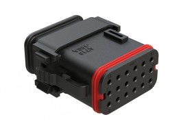 Złącze samochodowe 18-pinowe Amphenol Industrial 3-rzędowe Żeński 13A AT16 Montaż na kablu Połączenie zagniatane Złącze