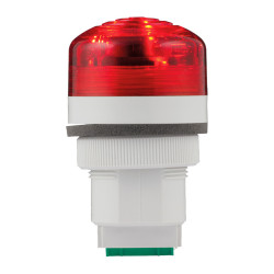 P40 A LED RED V12/24DAC GY - Sygnalizator do montażu panelowego - 91183