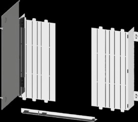 Subdivision, metal/plastic, (W x H) 400 x 550 mm, 8PQ5000-3BA82