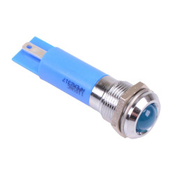 Q12P1CXXB110E Blue 12mm 110VAC LED Panel Indicator IP67 APEM