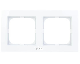 AS Ramka podwójna do łączników IP44 biała RH-2G/00
