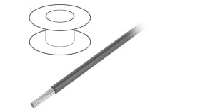 1852-Sl005 Przewód Na Rolce 30,5M Linka Cu 28Awg Pvc Ciemnoszary 600V